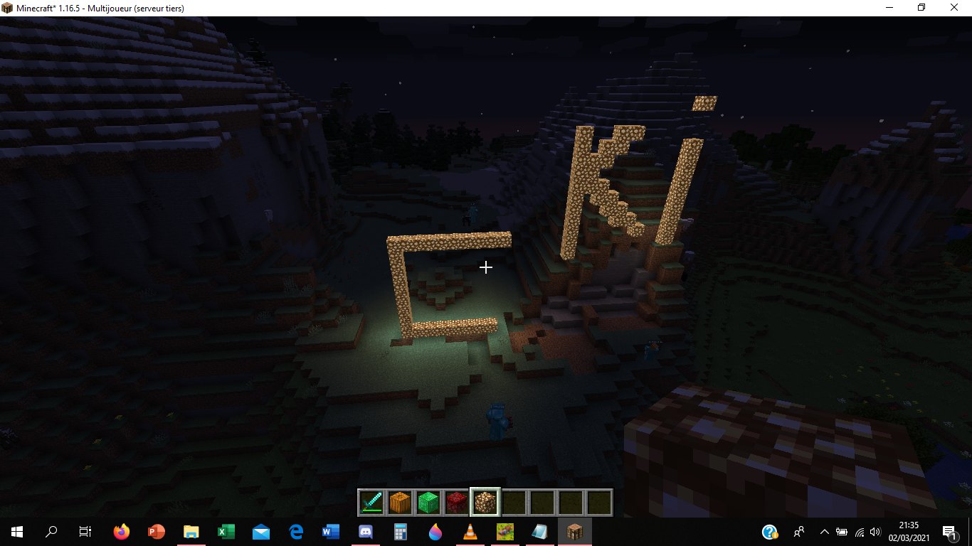 Tout premier screenshot posté du serveur